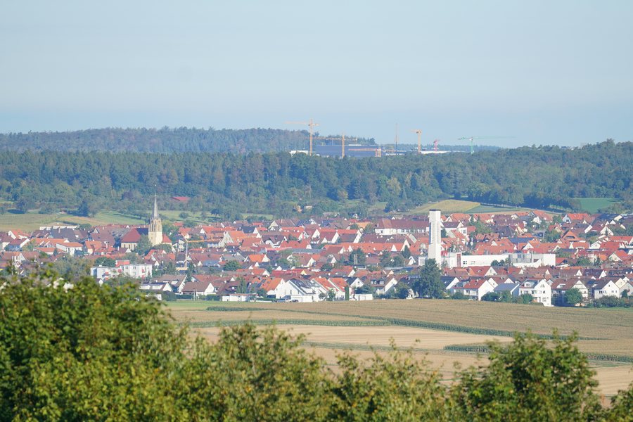 View of Rutesheim from Eltinger Blick