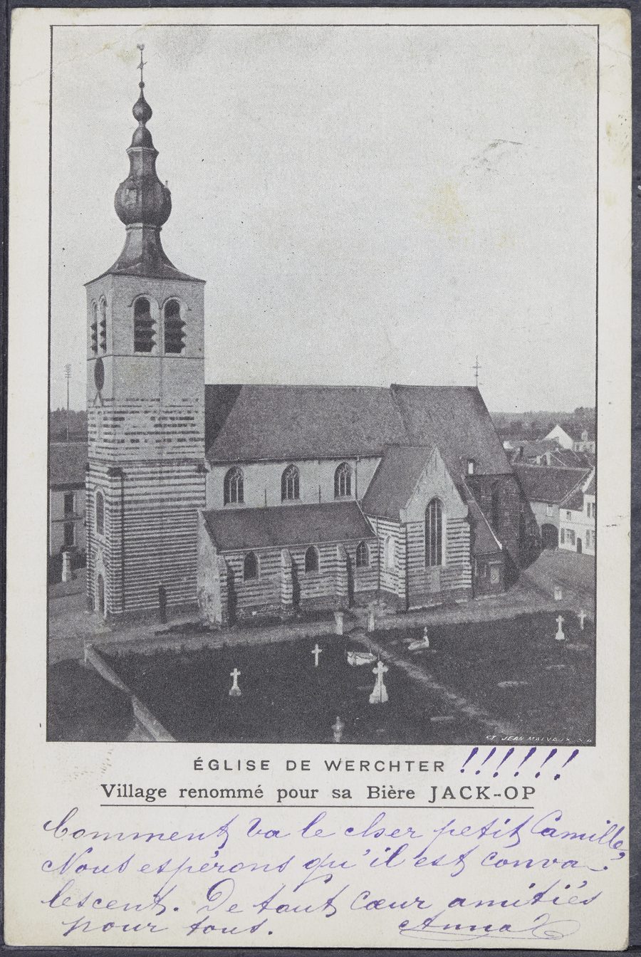 Исторический вид церкви Sint-Jan-De-Doperkerk в Верхтере
