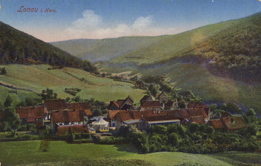 Historische Stadtansicht von Lonau in Niedersachsen