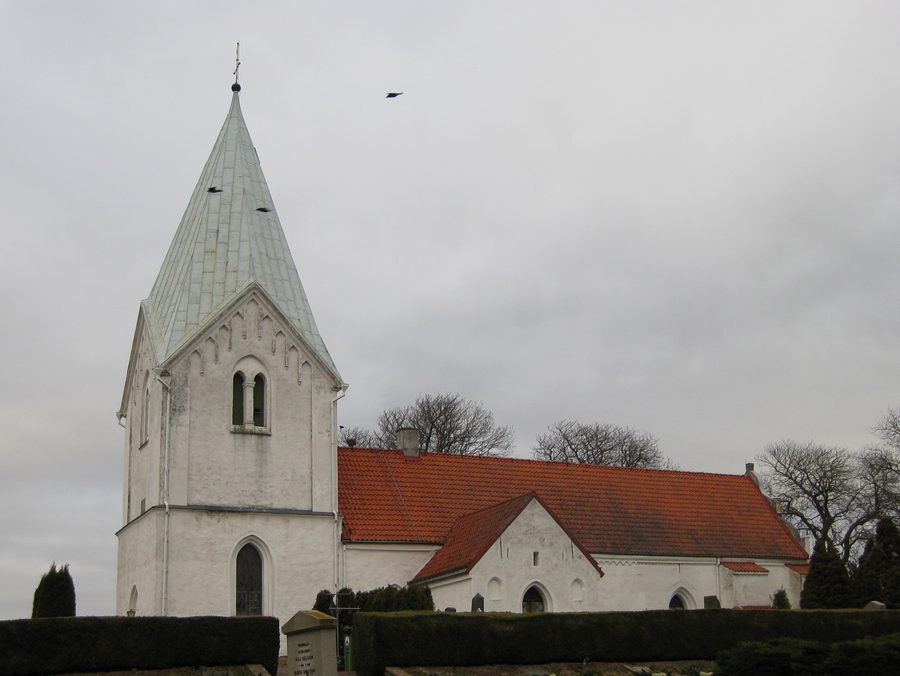 Västra Ingelstads kyrka i Skåne, Sverige