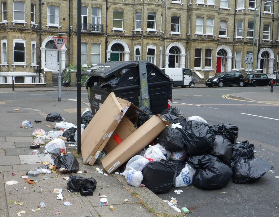 File:June 2013 Bin Strike in Brighton and Hove (Street Bin at Eaton Gardens, Hove) (3).JPG