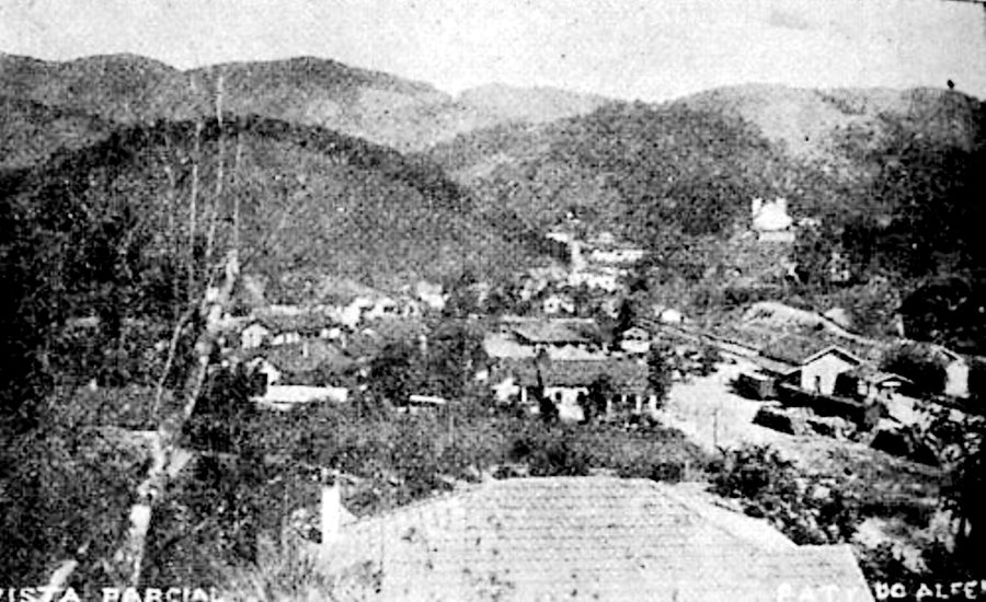 Historische Ansicht von Paty do Alferes im Bundesstaat Rio de Janeiro um 1930