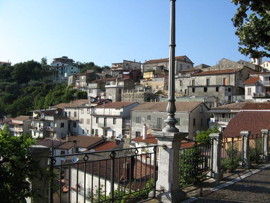 Panoramic view of Martirano in Calabria, Italy