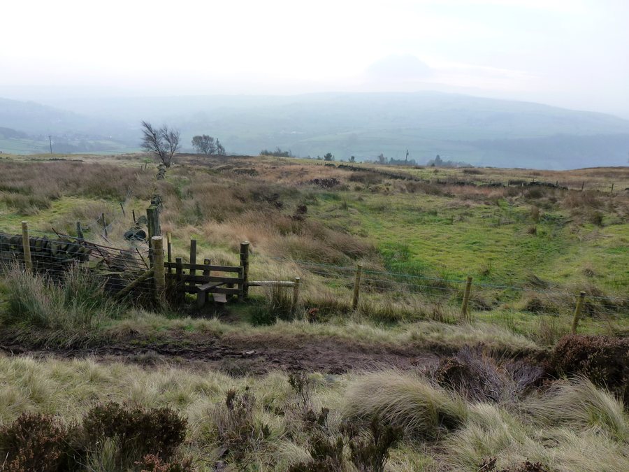 File:Calderdale Way and adjacent stile - geograph.org.uk - 3228182.jpg
