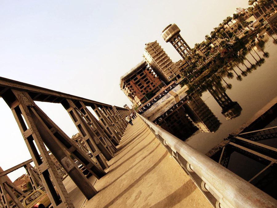 Brücke über den Nil in al-Mansura, Ägypten