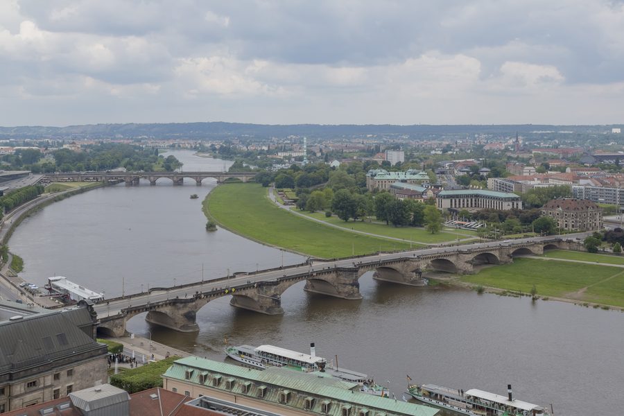 Дрезден с мостом Августа