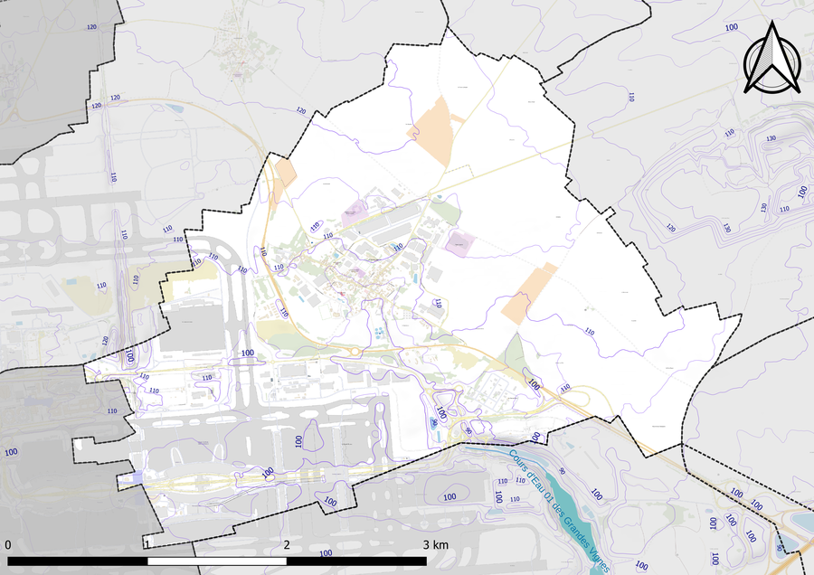 File:77291-Le Mesnil-Amelot - Relief-PlanIgn.png