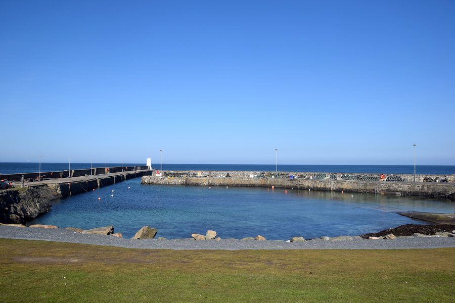 Rosehearty Harbour an der Küste des Moray Firth