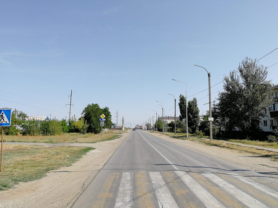 Вид поселка Средняя Ахтуба в Волгоградской области