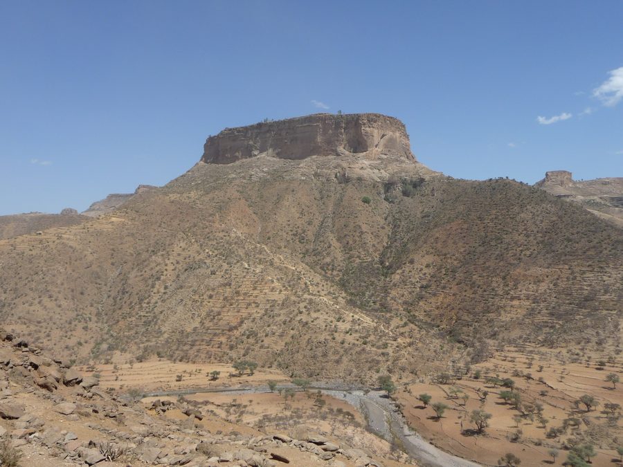 Debre Damo Monastery perched on a cliff-top mesa in Tigray, Ethiopia.