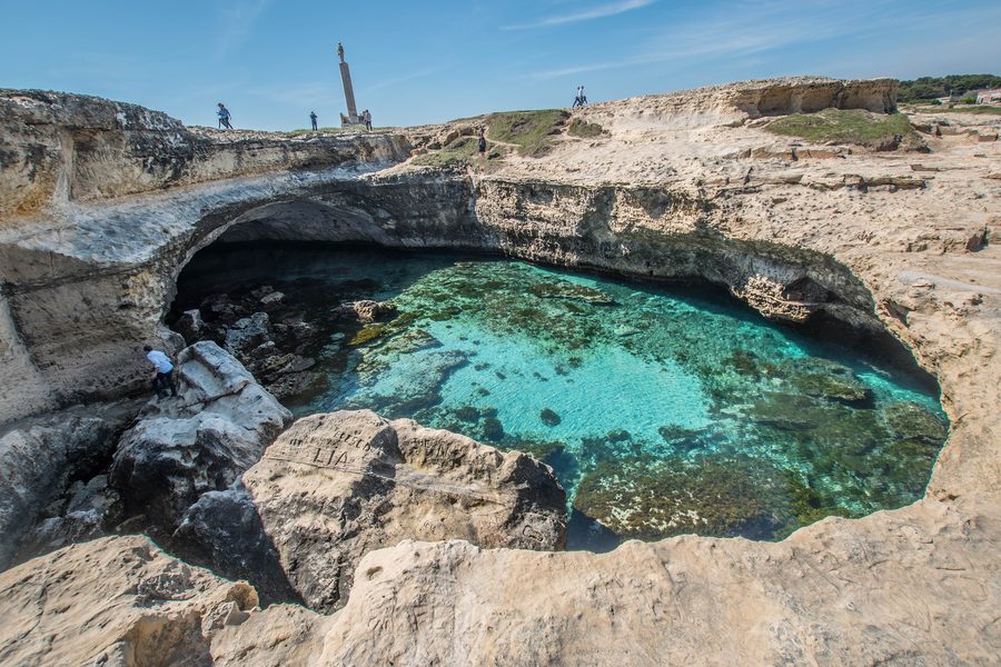 Grotta della Poesia в Рока-Веккья на Адриатическом побережье возле Мелендуньо