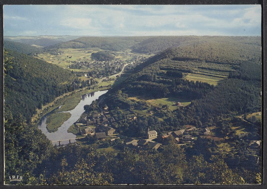 Blick auf das Semois-Tal mit Mouzaive und Alle von Naglémont aus