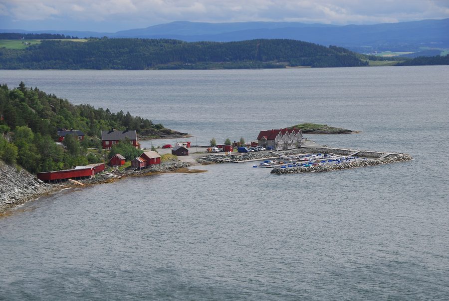 Vangshylla seen from Skarnsund Bridge