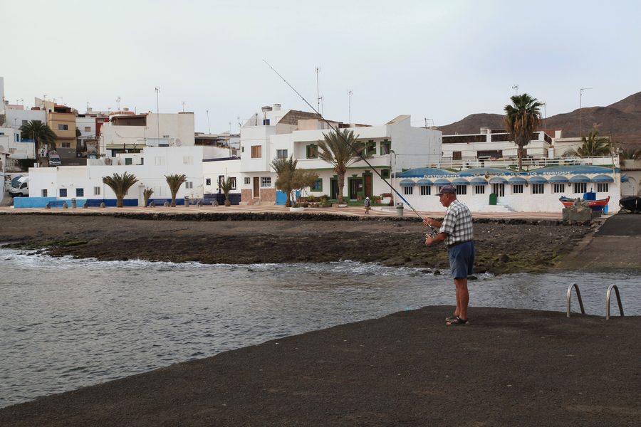 Hafenbereich an der Avenida Miramar in Las Playitas auf Fuerteventura