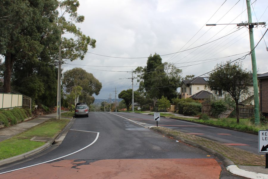 Morack Road in Vermont South, Victoria, Australia