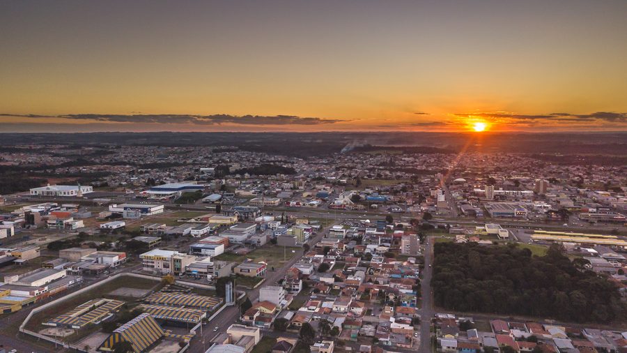 Vista aérea de Fazenda Rio Grande, Paraná