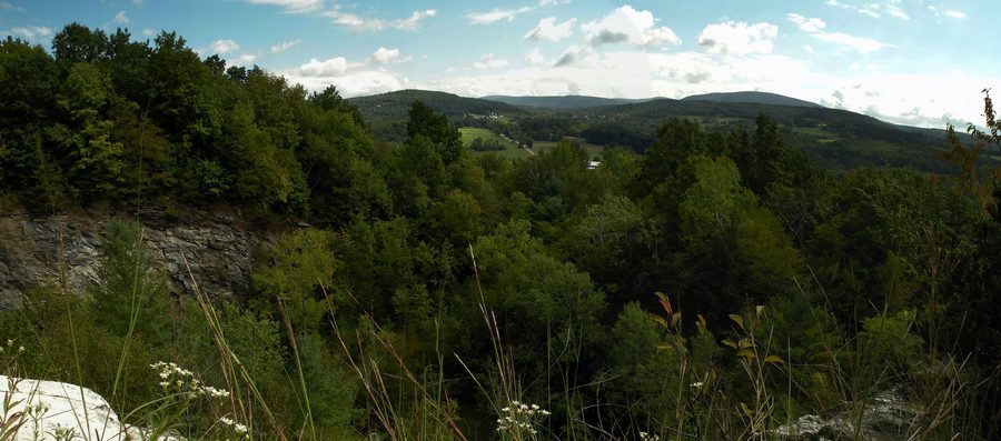 Вид с Quarry Hill в Pownal, Vermont