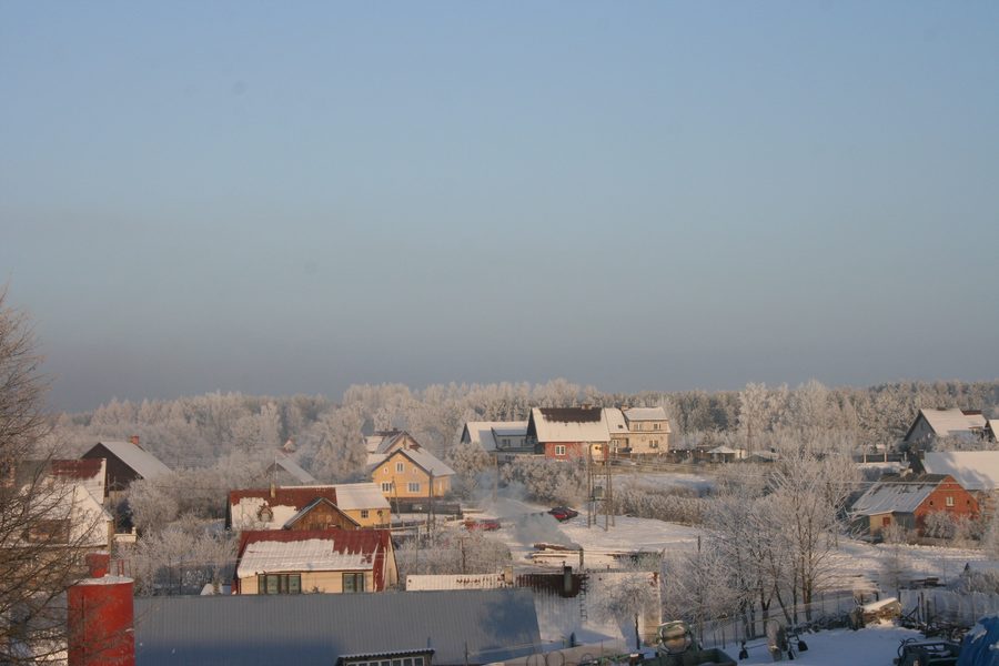 Деревня Косево под снегом