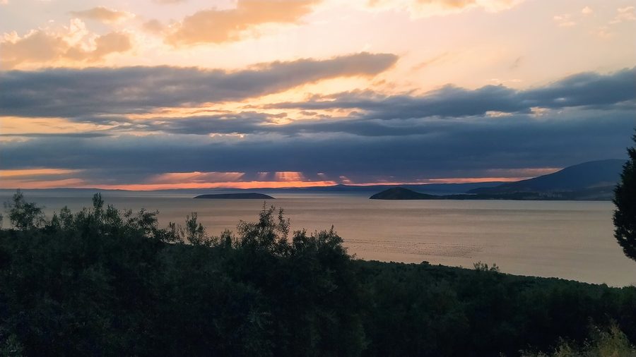 Blick auf die Bucht von Erdek und das Marmarameer aus Richtung Edincik