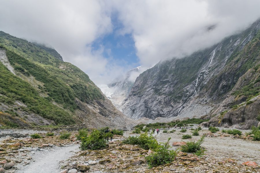 Franz Josef Glacier im Westland Tai Poutini National Park auf der Südinsel Neuseelands