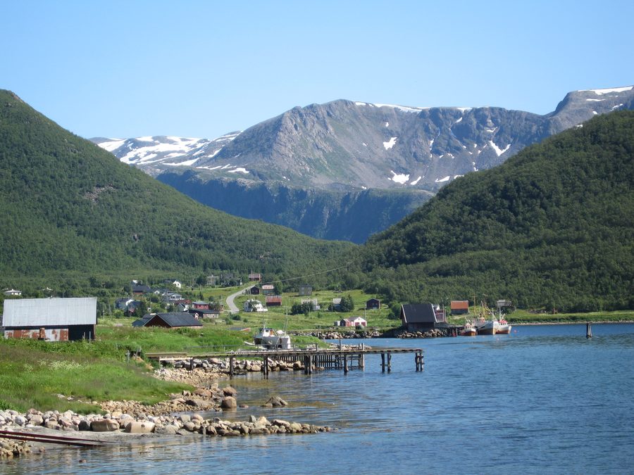 Medby in Senja, Norwegen