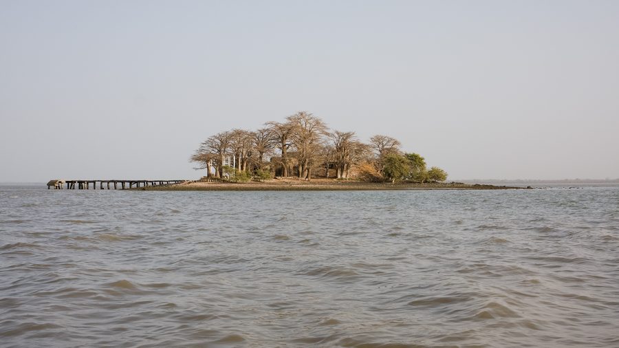 Ruinen von Fort James auf James Island im Gambia-Fluss