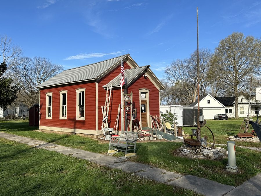 Prairie Lawn School im Blackwater Residential Historic District in Blackwater, Missouri