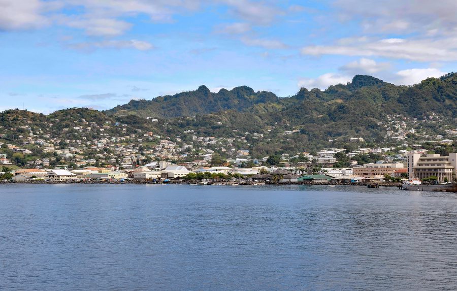 Вид на Шарлот-Амалия на St. Thomas
