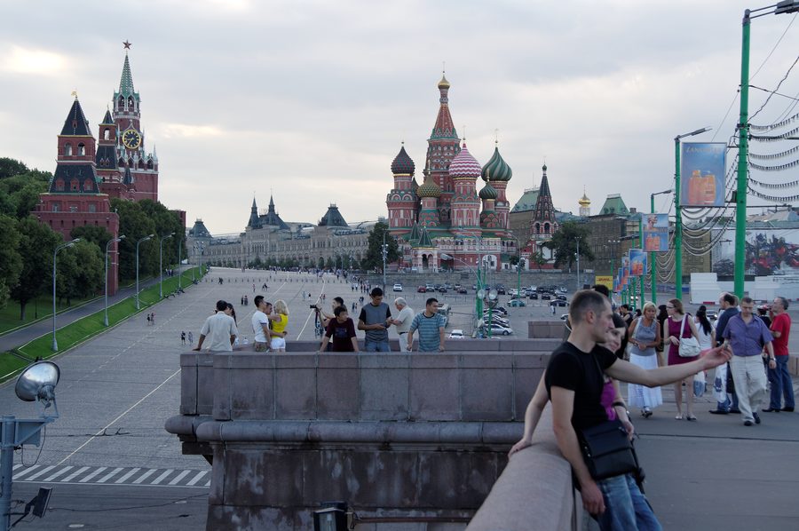 Москва с Кремлем и Красной площадью