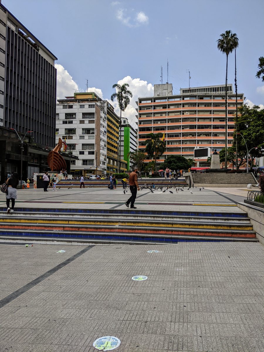Manuel Murillo Toro Square in downtown Ibagué, Tolima.