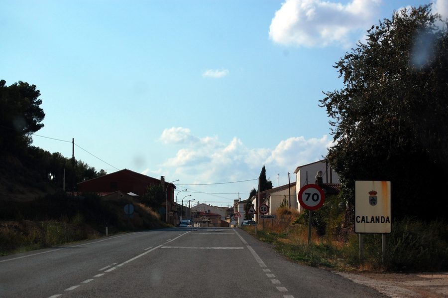 Blick auf Calanda in der Provinz Teruel, Aragón