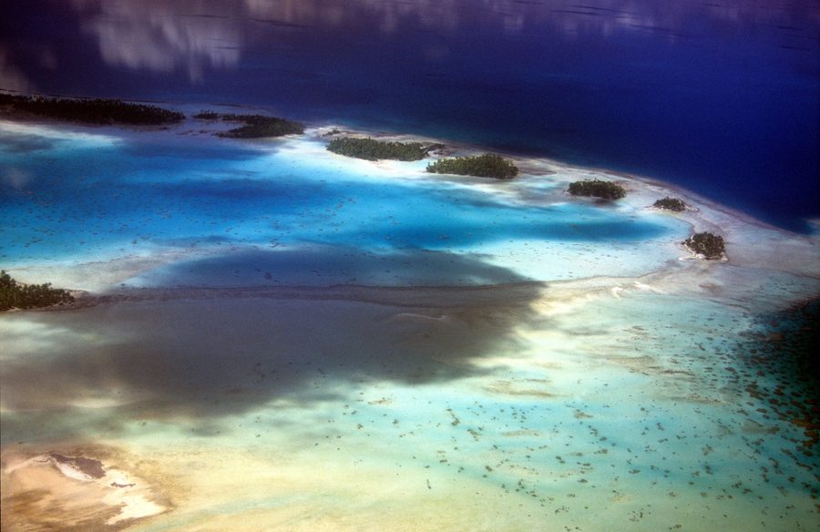 Rangiroa-Atoll im Tuamotu-Archipel von Französisch-Polynesien