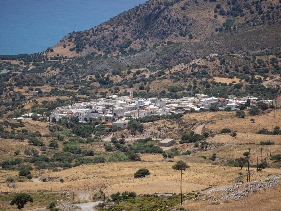 Вид на Керамес, Крит, с северо-востока