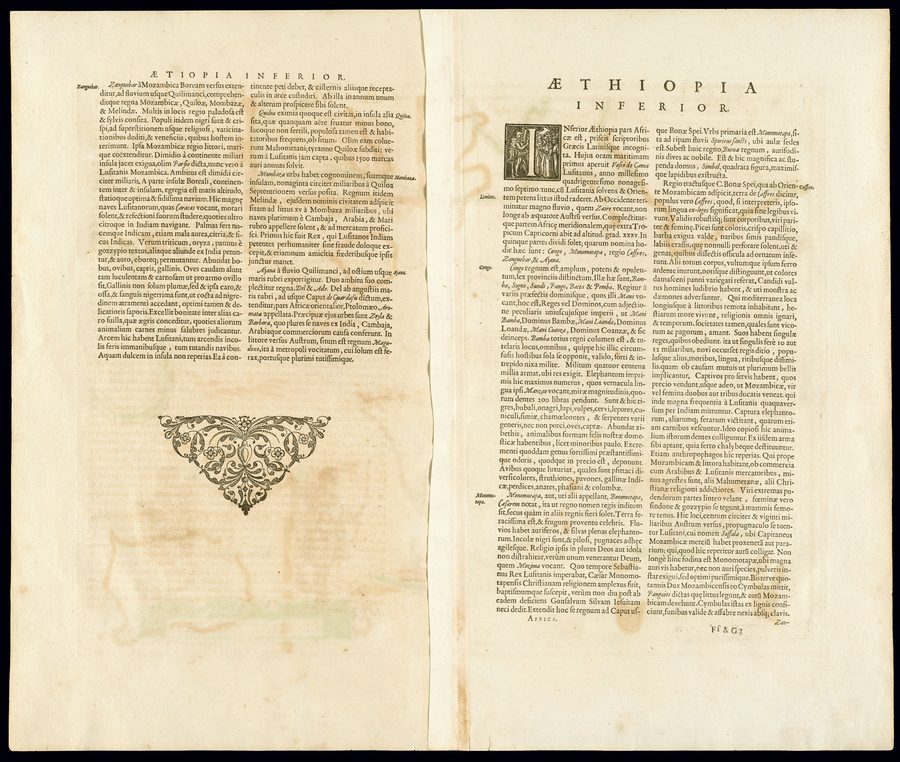 Историческая карта Южной Африки Яна Янссона 1640 года.