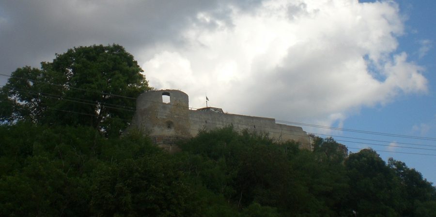 Burgruinen in Iłża, Polen