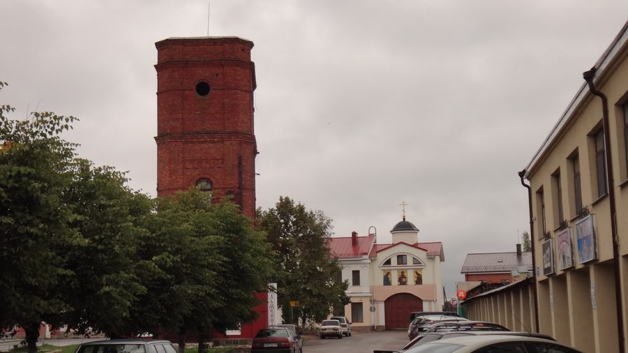 Вид на Печоры, Псковская область, Россия