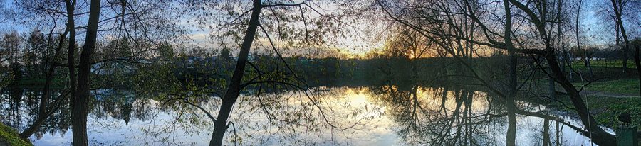 Пруд в Ясной Поляне на закате