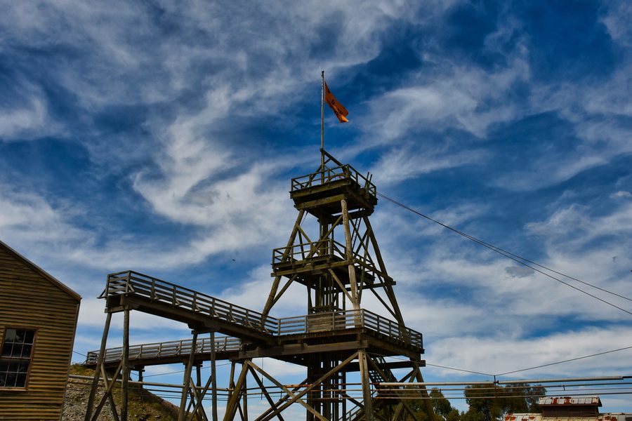 Историческая коперная башня на Sovereign Hill в Балларате