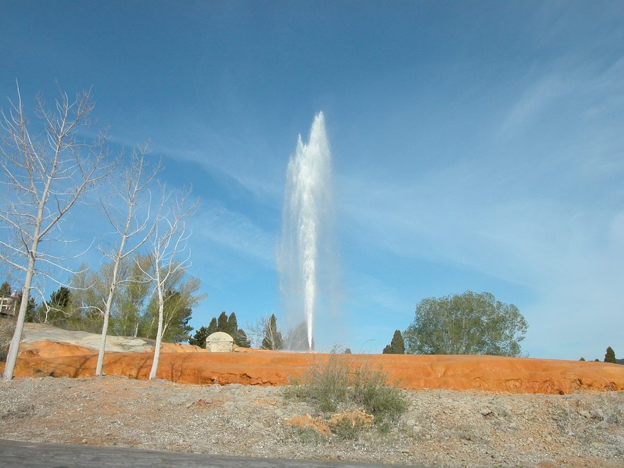 Pyramid Spring в Geyser Park в Сода-Спрингс, Айдахо