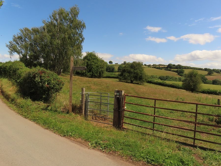 File:On Worcestershire Way - Path leaving The Greenway at Greenhouse Farm - geograph.org.uk - 8241338.jpg