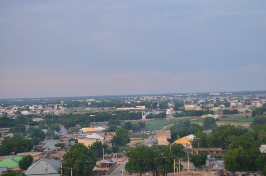 Luftaufnahme der Stadt Dutse im Bundesstaat Jigawa, Nigeria