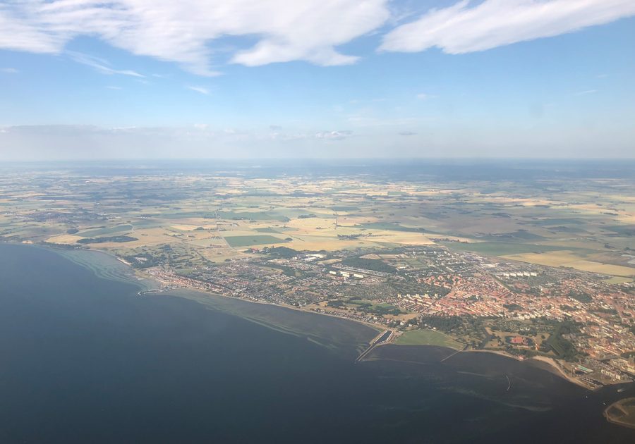 Вид с воздуха на Ландскруну, Сконе (Скания), на юго-западе Швеции