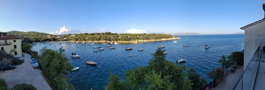 Panorama von Sveta Marina an der Küste Istriens