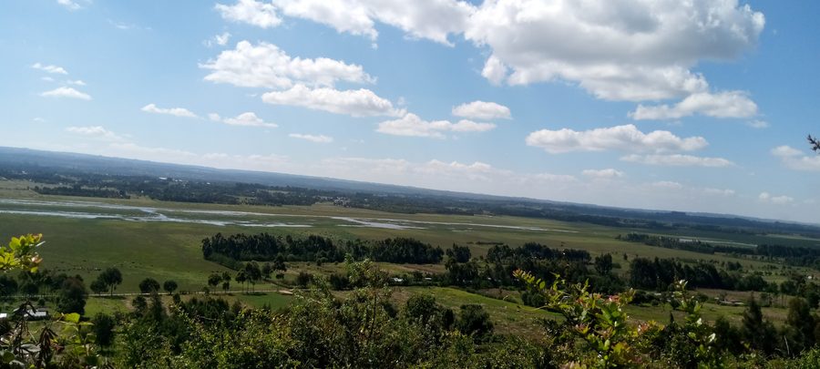 Landscape near Lake Ol-Bolossat in Nyandarua County, Kenya