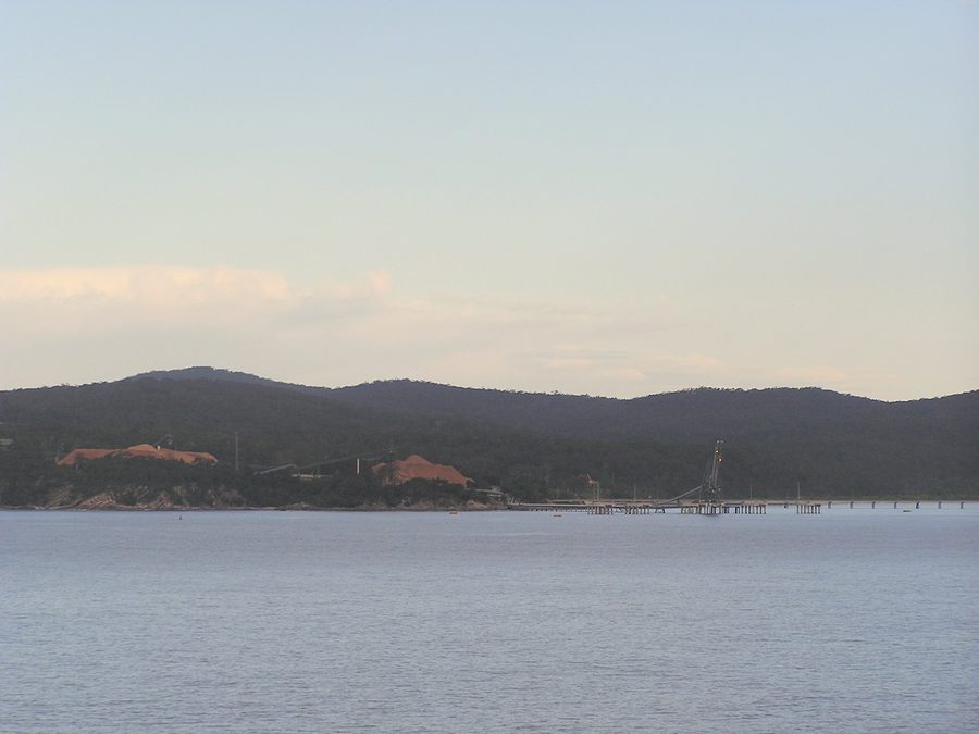 Blick über Twofold Bay bei Eden in Australien