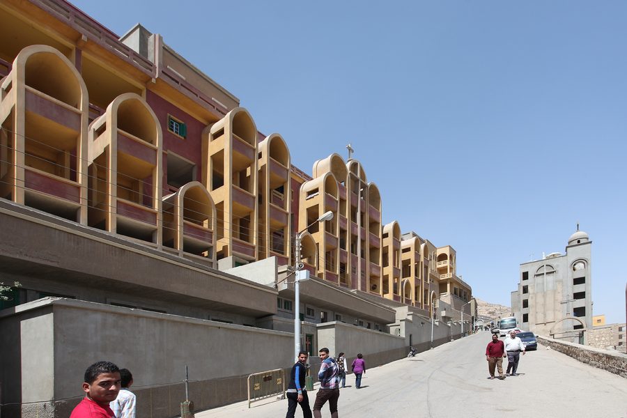 Pathway to the Monastery of Deir Durunka near Asyut, Egypt