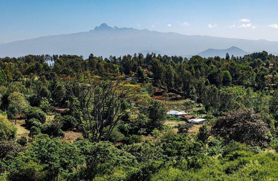 Mount Kenya, vom kenianischen Nyeri aus gesehen