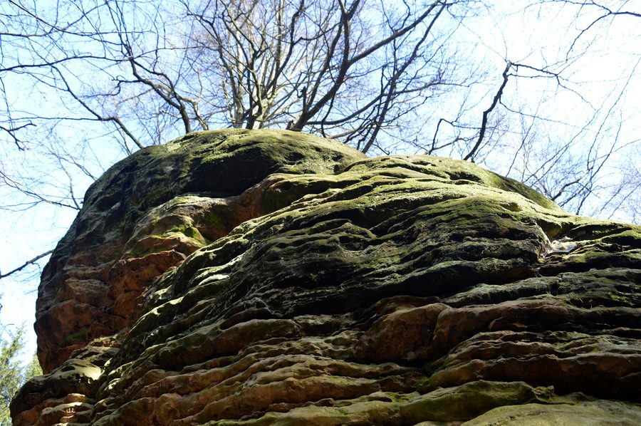 Felsformationen an den Bodensteiner Klippen im Landschaftsschutzgebiet Bodensteiner Klippen und Klein Rhüdener Holz