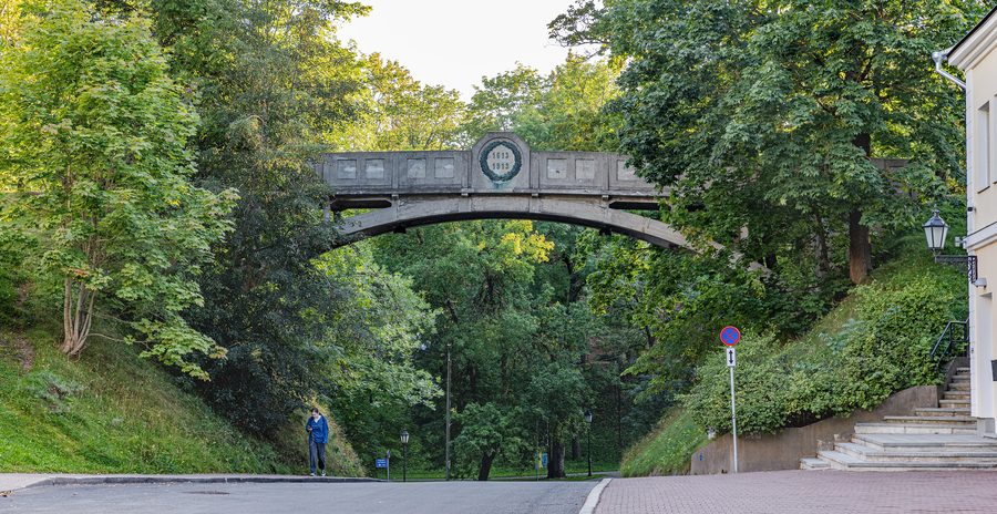 Чёртова мостик в парке Тоомемяги в Тарту