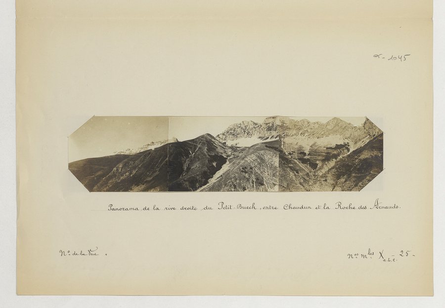 File:Rivière du petit-Buëch (panorama de la rive droite entre Chaudun et la Roche-des-Arnauds, trois vues rapprochées en triptyque) - btv1b106889825.jpg
